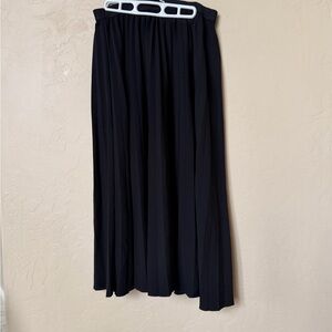 Pleated Black Women's Skirt
